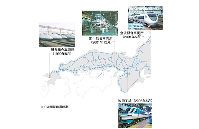 ISO14001認証取得箇所
