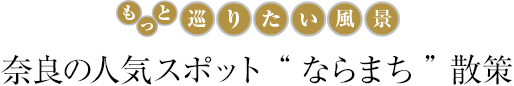 奈良の人気スポット“ならまち”散策