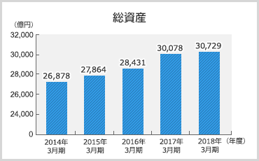 総資産のグラフ