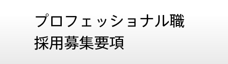 プロフェッショナル職採用 募集要項