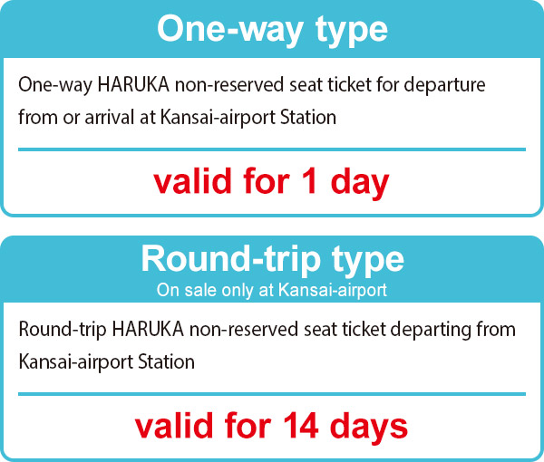 One-way type and Rount-trip type