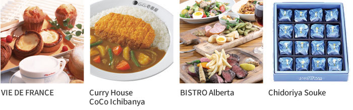Vie de France Curry House CoCo Ichibanya Bistro Alberta Chidoriya Souke