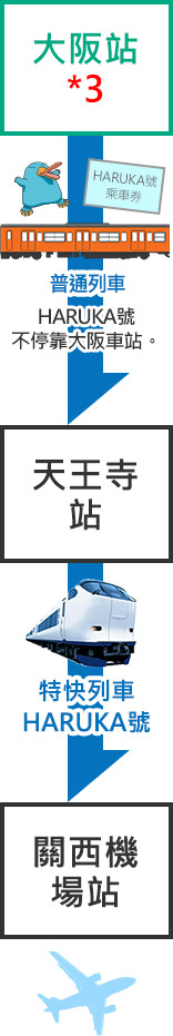 回程 : 大阪 → 關西機場