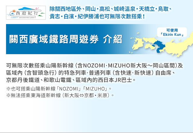 關西廣域鐵路周遊券